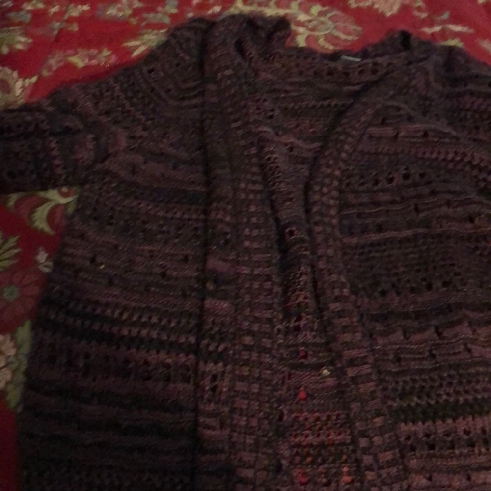 Woman’s long sweater jacket